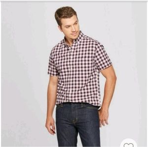 Men's plaid Standard fit botton down shirt